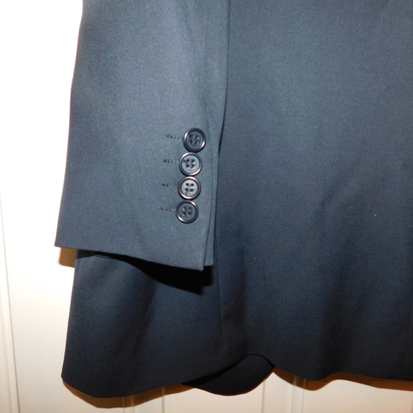 Canali Men's Navy Blue Wool Blazer Jacket Measurements In Description No Size - Picture 7 of 11